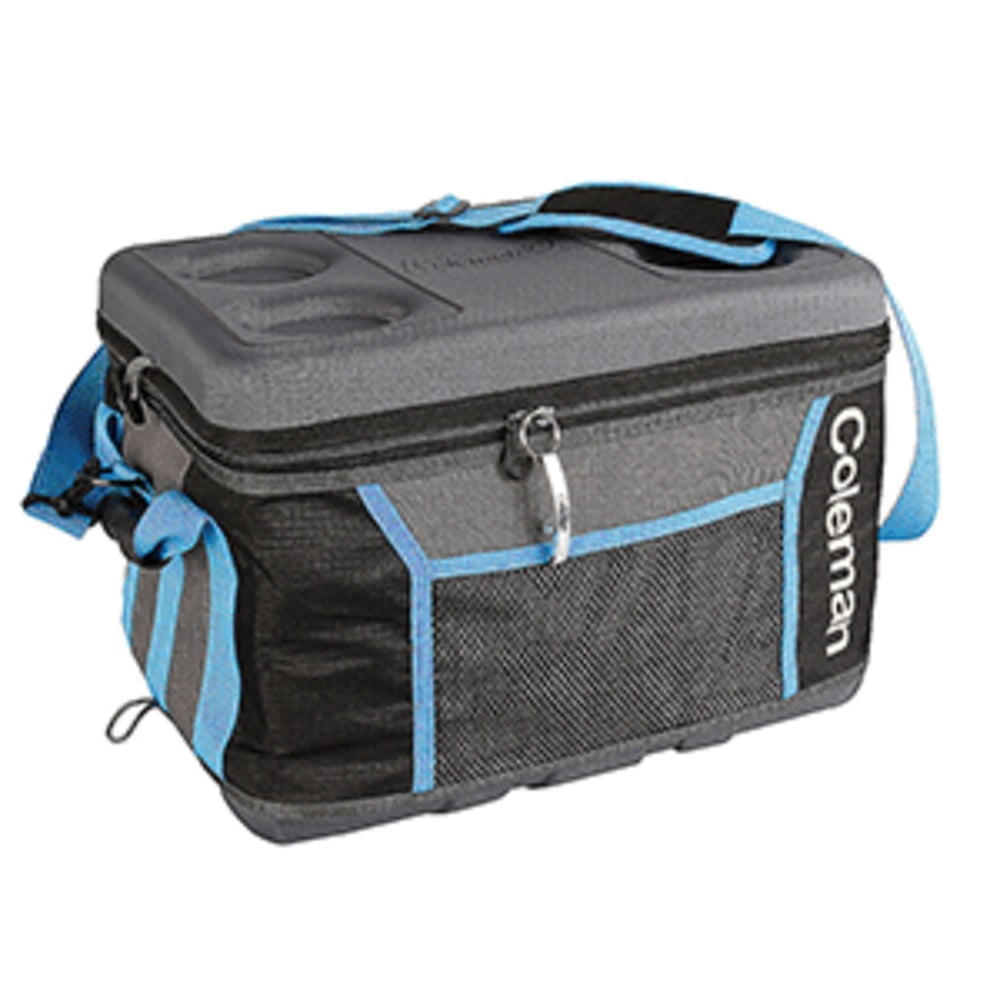 Coleman 75 Can Collapsible Sport Cooler - Gray/Blue - Walmart.com