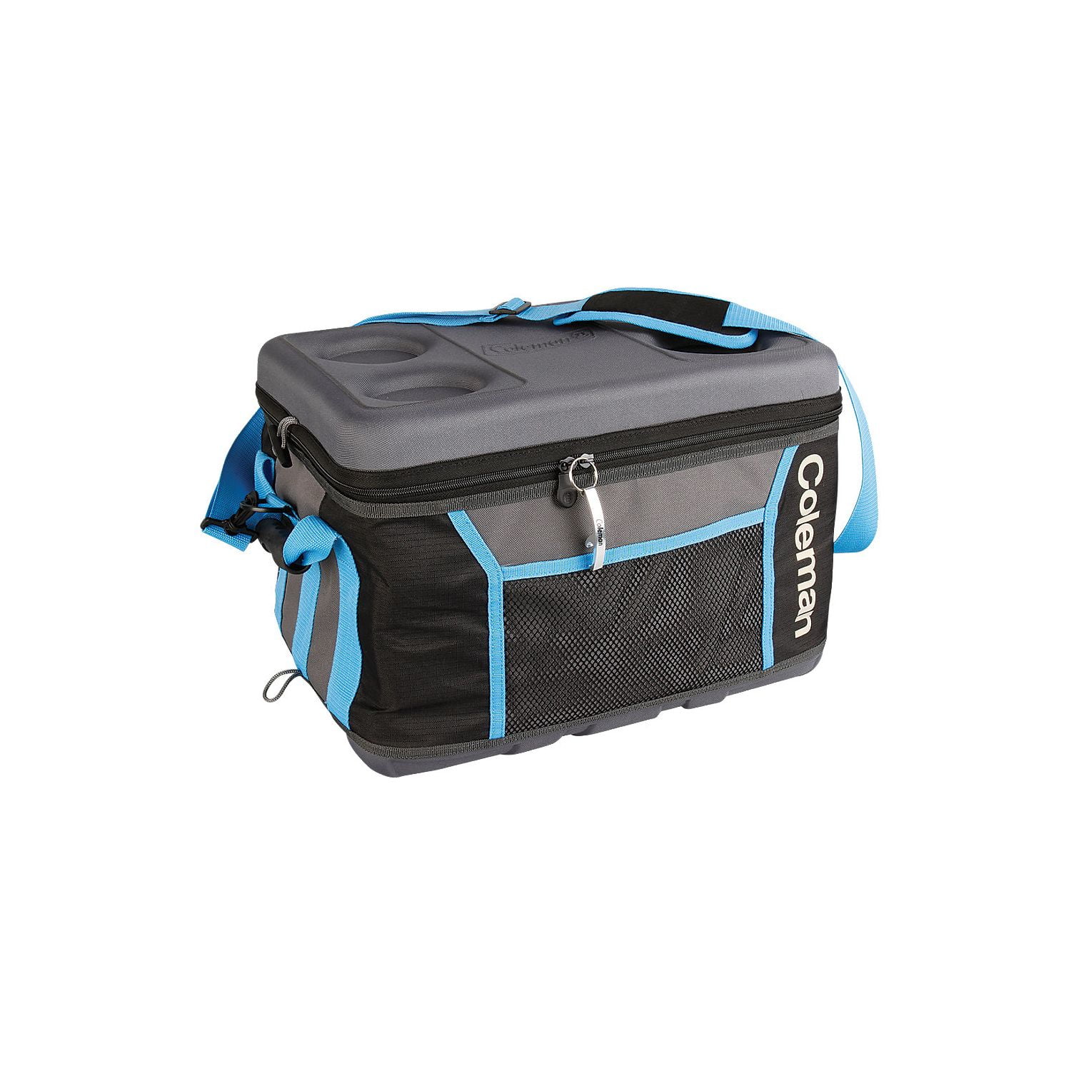 Coleman 75 Can Collapsible Sport Cooler - Gray/Blue - Walmart.com