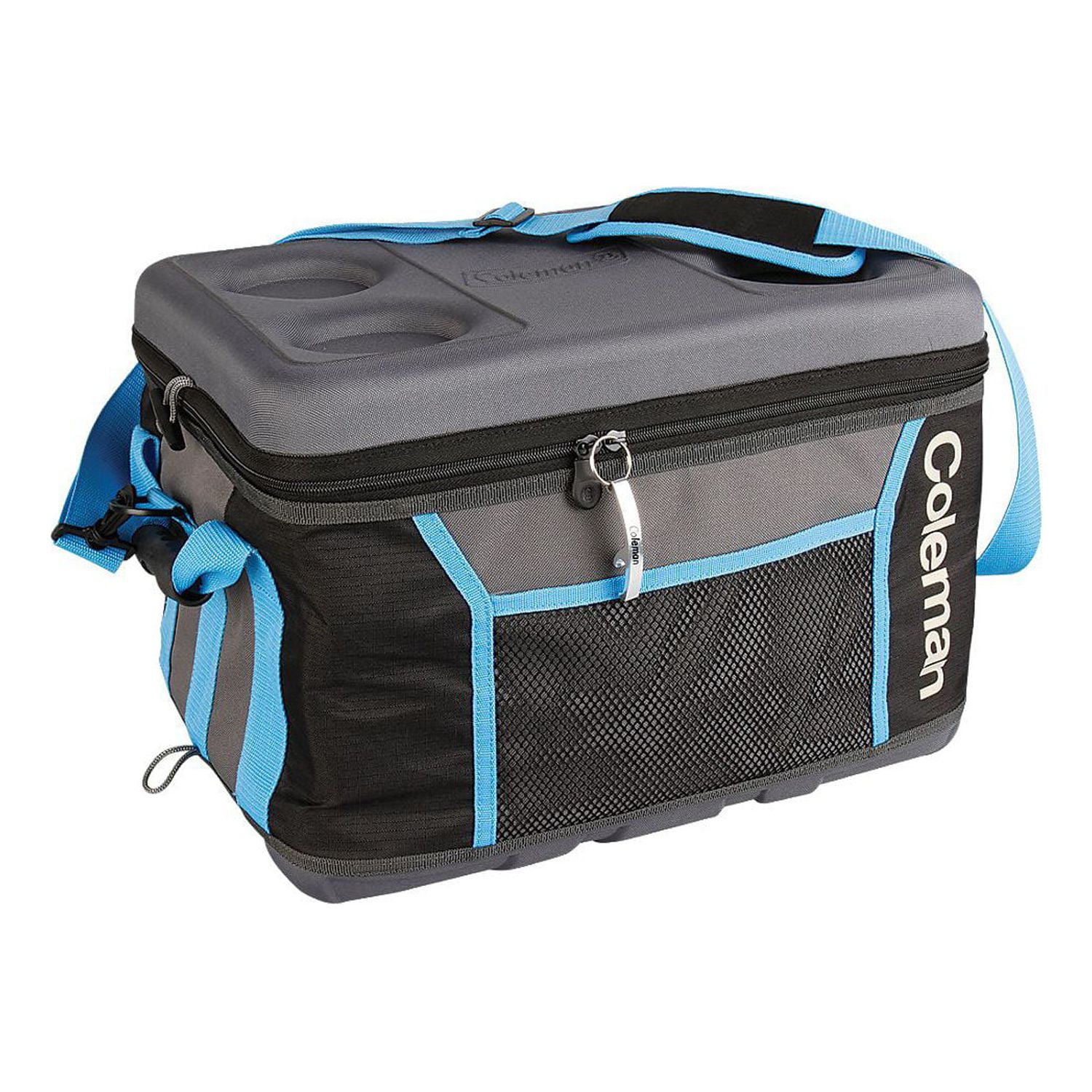 Coleman 75 Can Collapsible Sport Cooler - Gray/Blue - Walmart.com