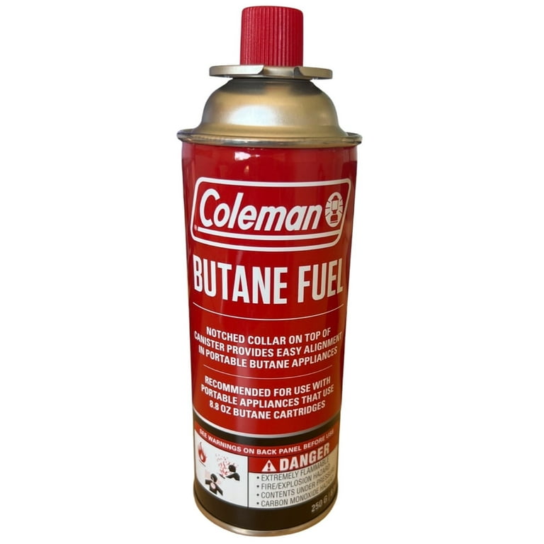 Coleman 8oz Butane Canister for Portable Appliances & Stoves