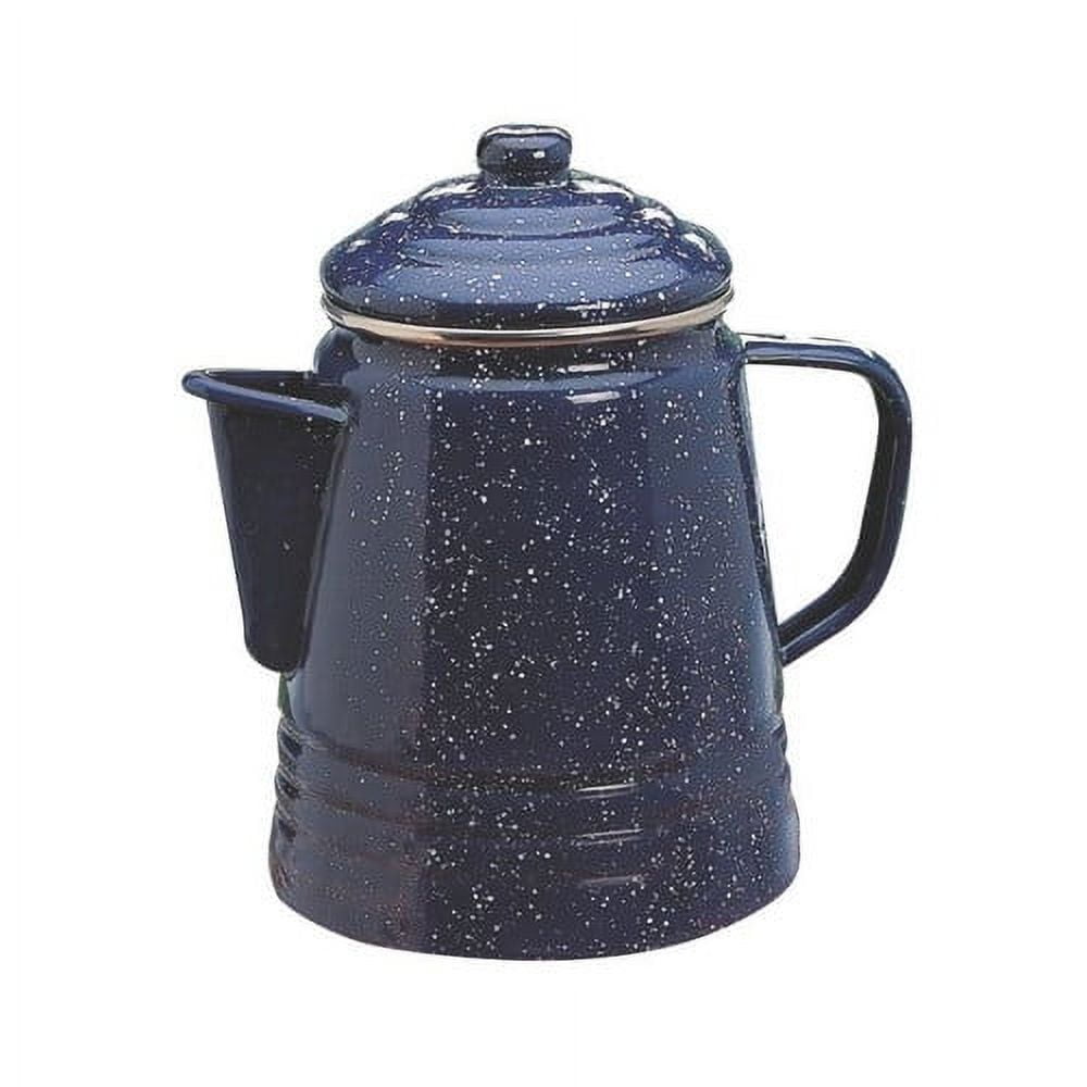 Coleman - Brandclub - Coleman Enamelware Blue 9-Cup Coffee Percolator Coleman - Brandclub - Coleman Enamelware Blue 9-Cup Coffee Percolator