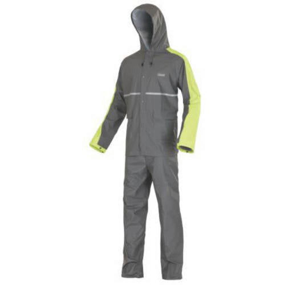 Coleman Adult Gulf PVC/Nylon Rain Suit - Gray Size M/L