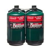 Coleman All Purpose Propane Gas Cylinder 16 oz, 4-Pack