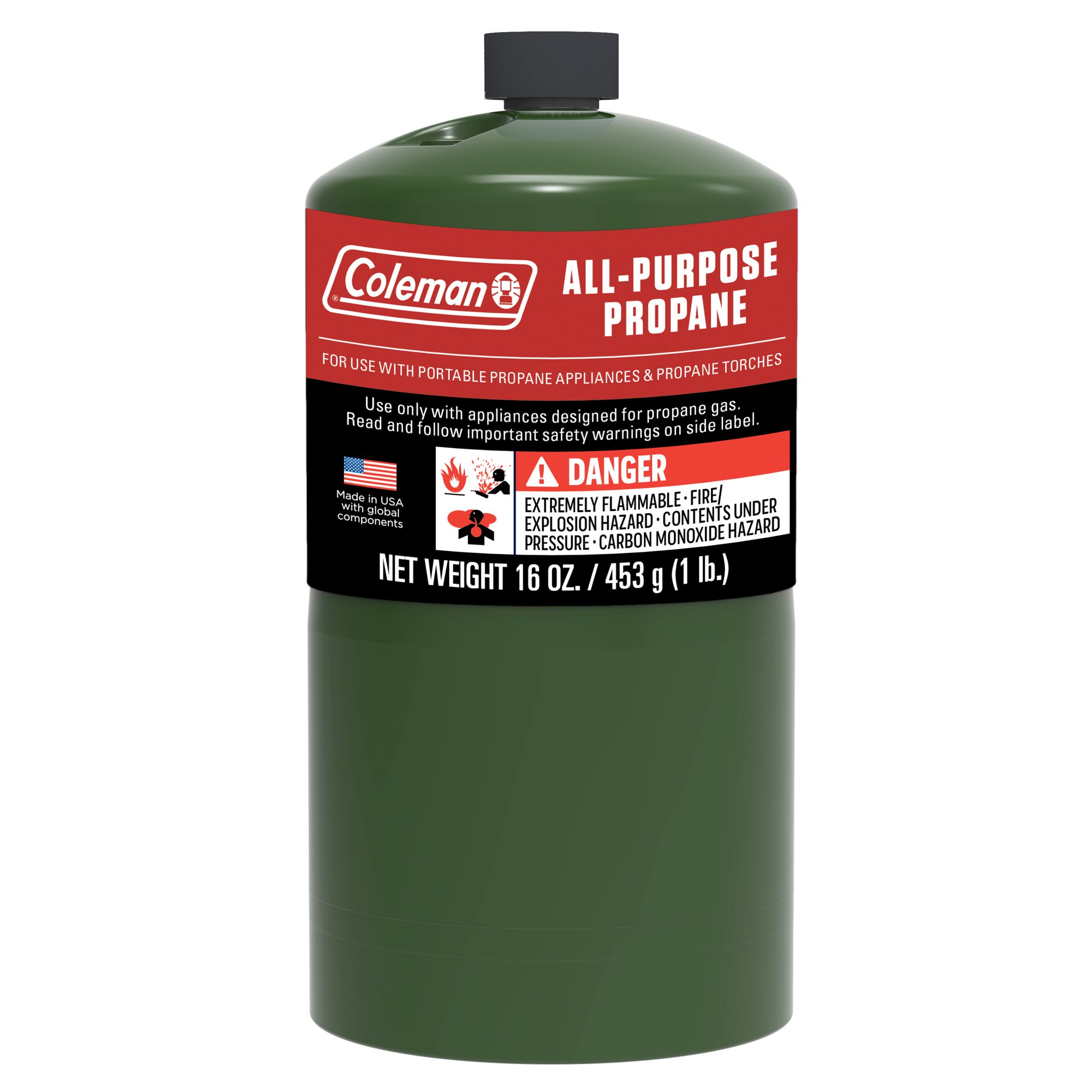 Coleman All-Purpose Propane Gas Cylinder, 16oz - Walmart.com
