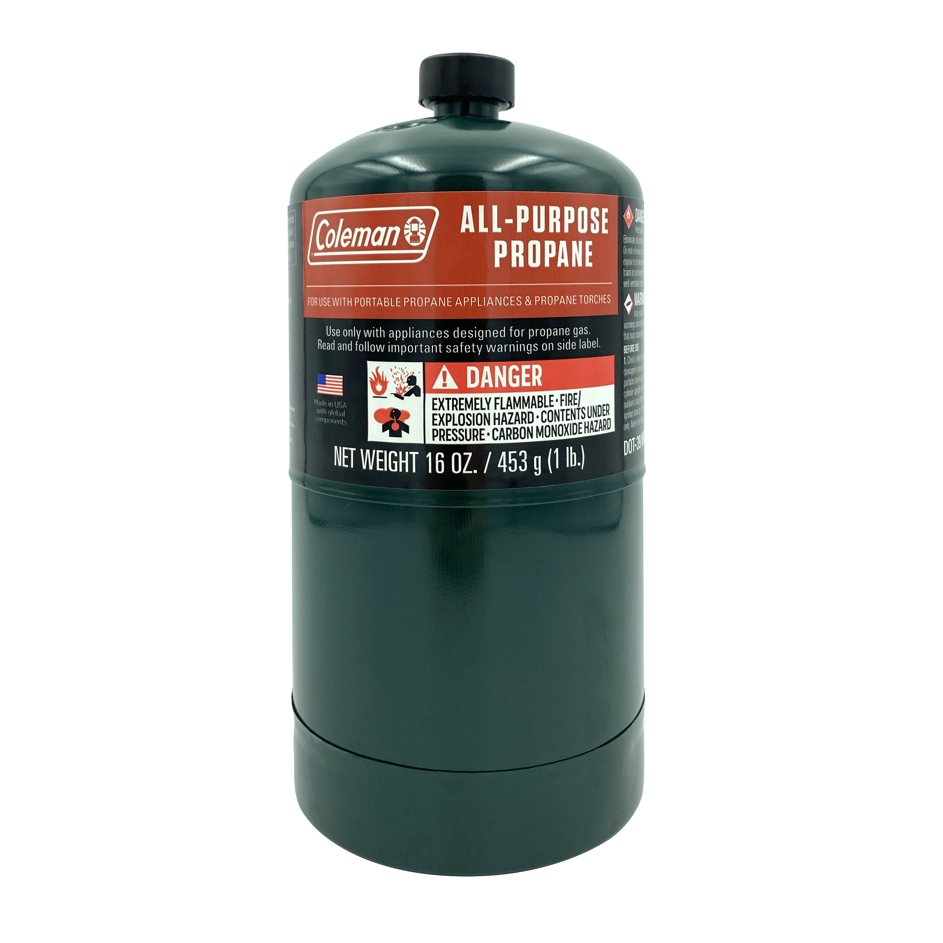 Coleman All-Purpose Propane Gas Cylinder, 16oz - image 1 of 6