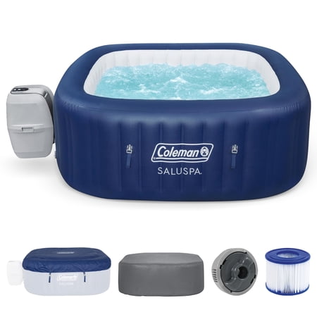 Coleman SaluSpa Atlantis AirJet Inflatable Hot Tub with App Control and EnergySense Cover
