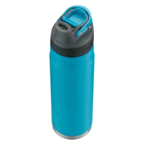Coleman Autoseal FreeFlow Stainless Steel Insulated Water Bottle, 24 oz, Caribbean Sea