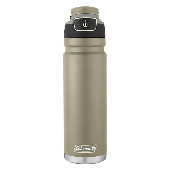 Coleman Autoseal FreeFlow Stainless Steel Insulated Water Bottle, 24 oz