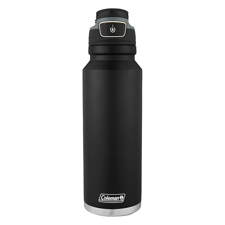AQwzh 20 oz Black Vacuum Insulated Stainless Steel Water Bottle with Wide  Mouth and Straw Lid