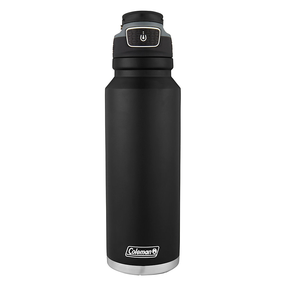 Coleman Autoseal FreeFlow Stainless Steel Insulated Water Bottle, 40 oz, Black - image 1 of 9