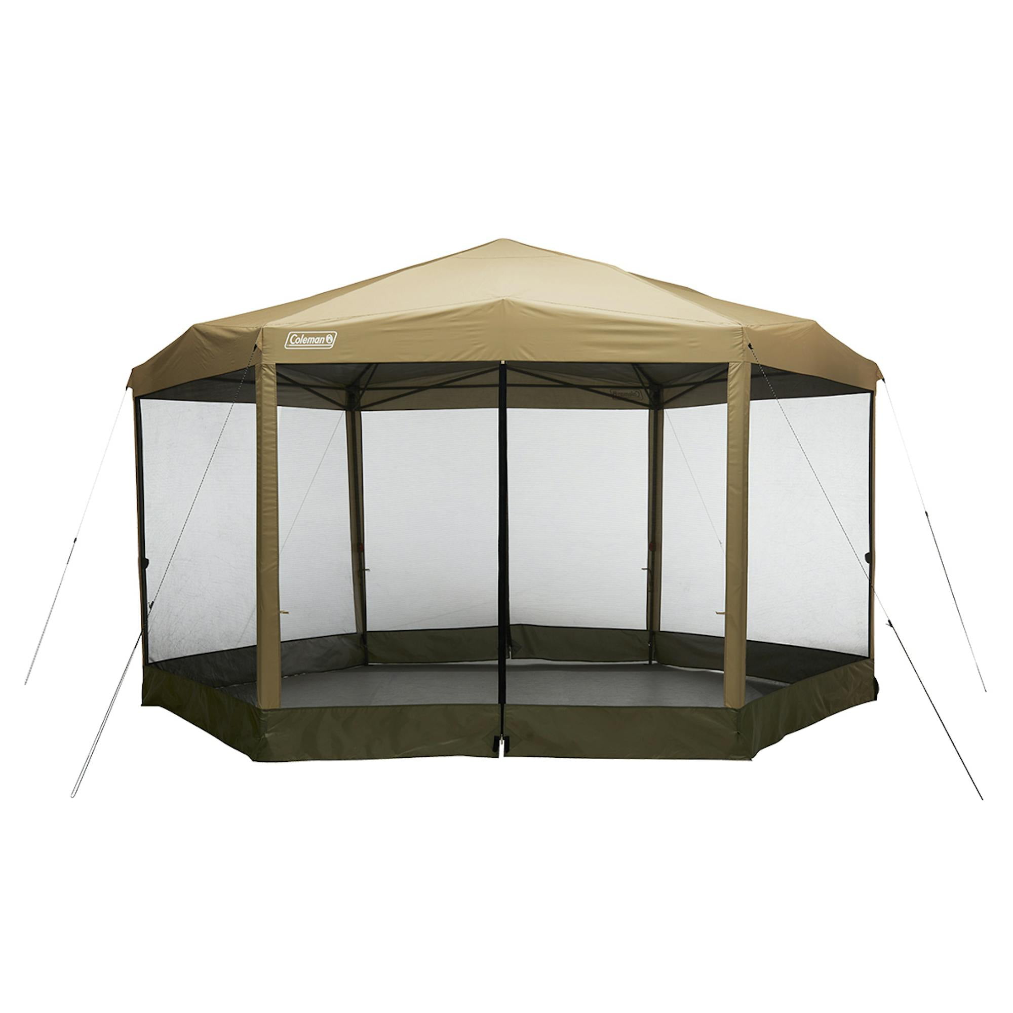 Coleman 15' x 13' Beige and Gray Screen Canopy Tent