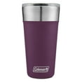 thumbnail image 1 of Coleman Brew Insulated Stainless Steel Tumbler, 20oz, Purple, 1 of 10
