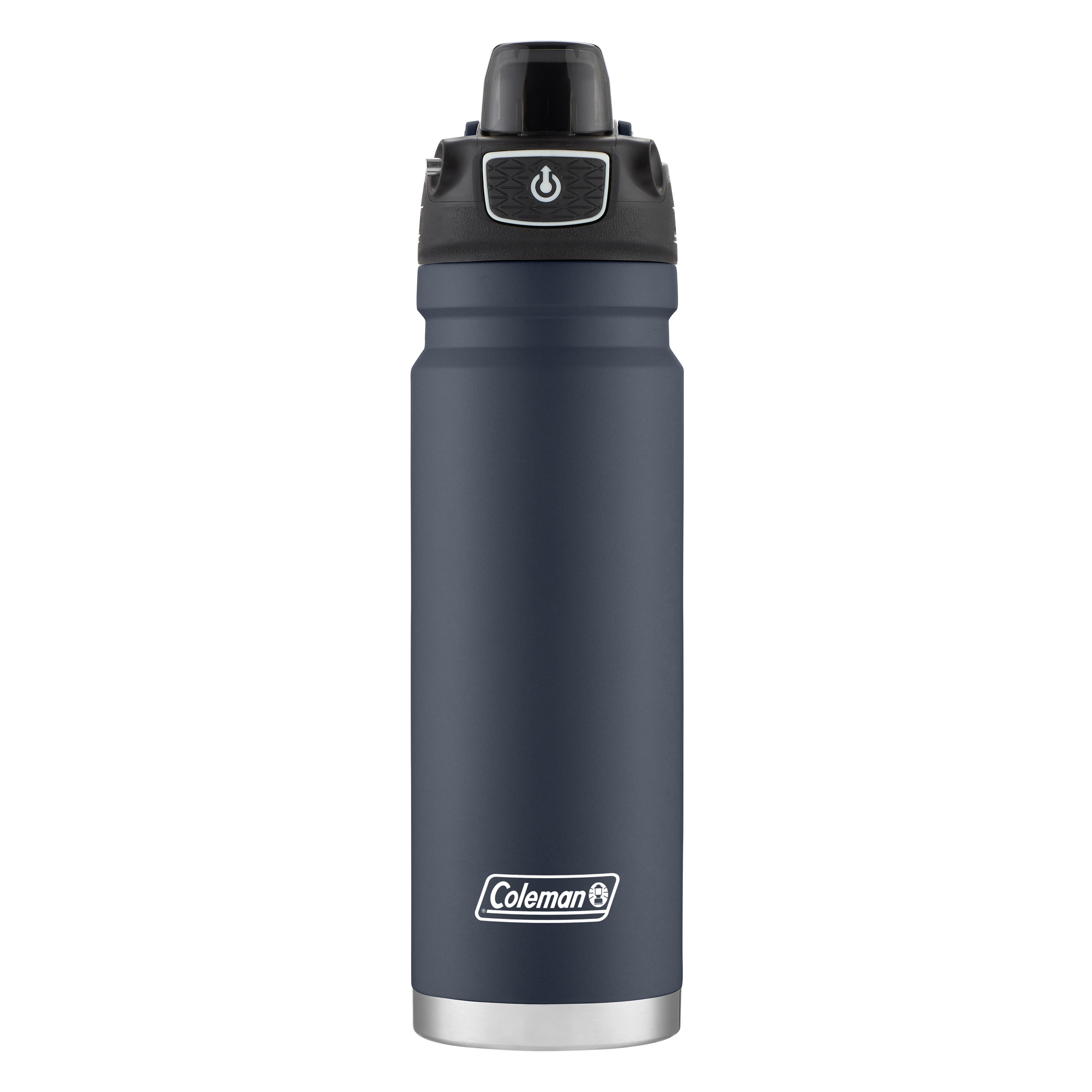 Coleman Burst Poptop Stainless Steel Insulated Water Bottle, 24 oz, Blue Nights - image 1 of 7