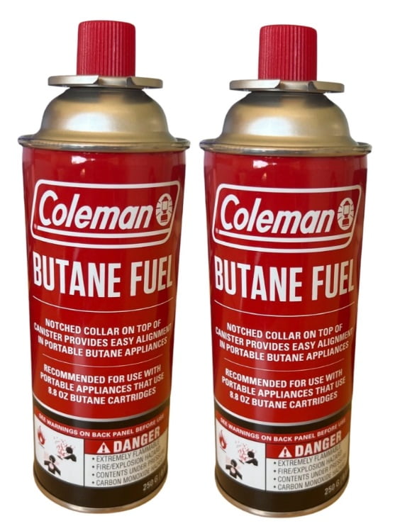 Coleman Butane Canister for Portable Stoves, 8.8oz, 2 Pack