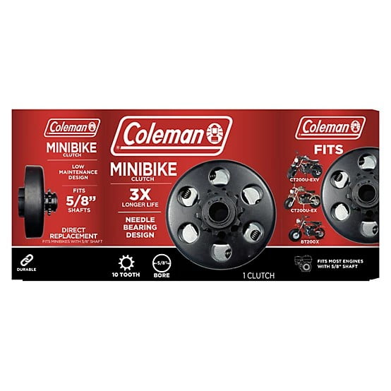 Coleman Powersports Needle Bearing 5/8 in. Bore Clutch, 10 Tooth, #420