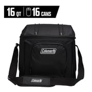 Coleman Chiller 16 Can Capacity Soft-Sided Cooler Bag, Black