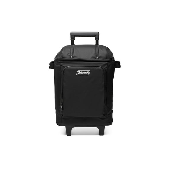 Coleman CHILLER 42-Cans Insulated Soft Cooler Bag with Wheels , Black