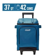 Coleman Chiller 42 Can Capacity Soft-Sided Cooler with Wheels, Deep Ocean