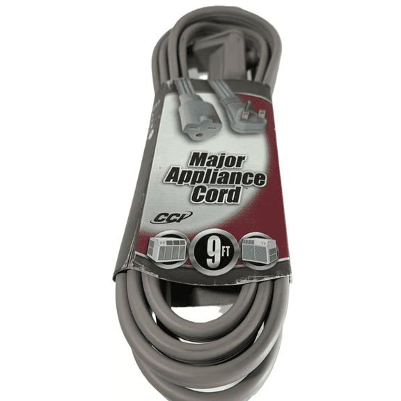 Coleman Cable 03538-88-09 14/3 SPT-3 250V 9' Foot Gray Air Conditioner Power Cord