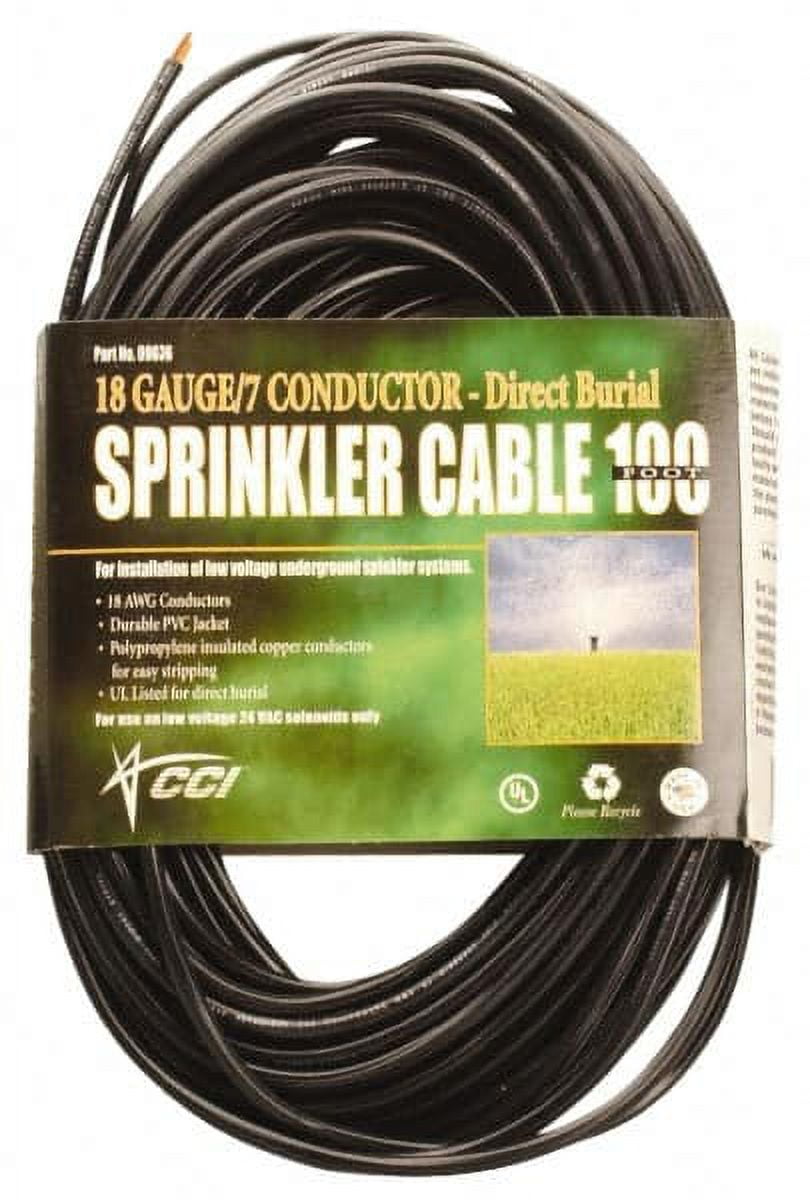 Coleman Cable 096361008 18 Gauge 100’ Solid 30Volt Underground