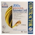 thumbnail image 1 of Coleman Cable 100ft. 12-3 Yellow Contractor Single Tap Outdoor Extension, 1 of 2