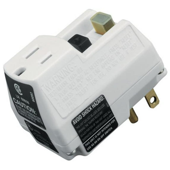 Coleman Cable 14650006-6 Portable GFCI Single Outlet Adapter