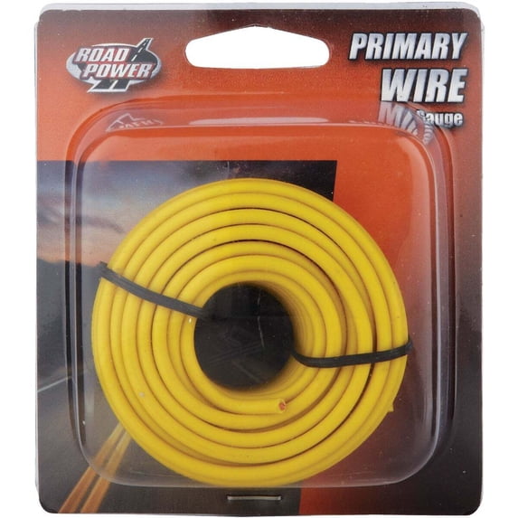 Coleman Cable 16-1-14 16-Gauge 24-Foot Automotive Copper Wire, Yellow