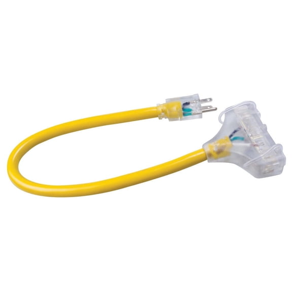 Coleman Cable 172-03482 3-Way 2' Tri-Source Allweather Cord Lighte