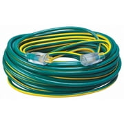 Coleman Cable 2549SW0052 100' Green & Yellow 12/3 Outdoor Extension Cord