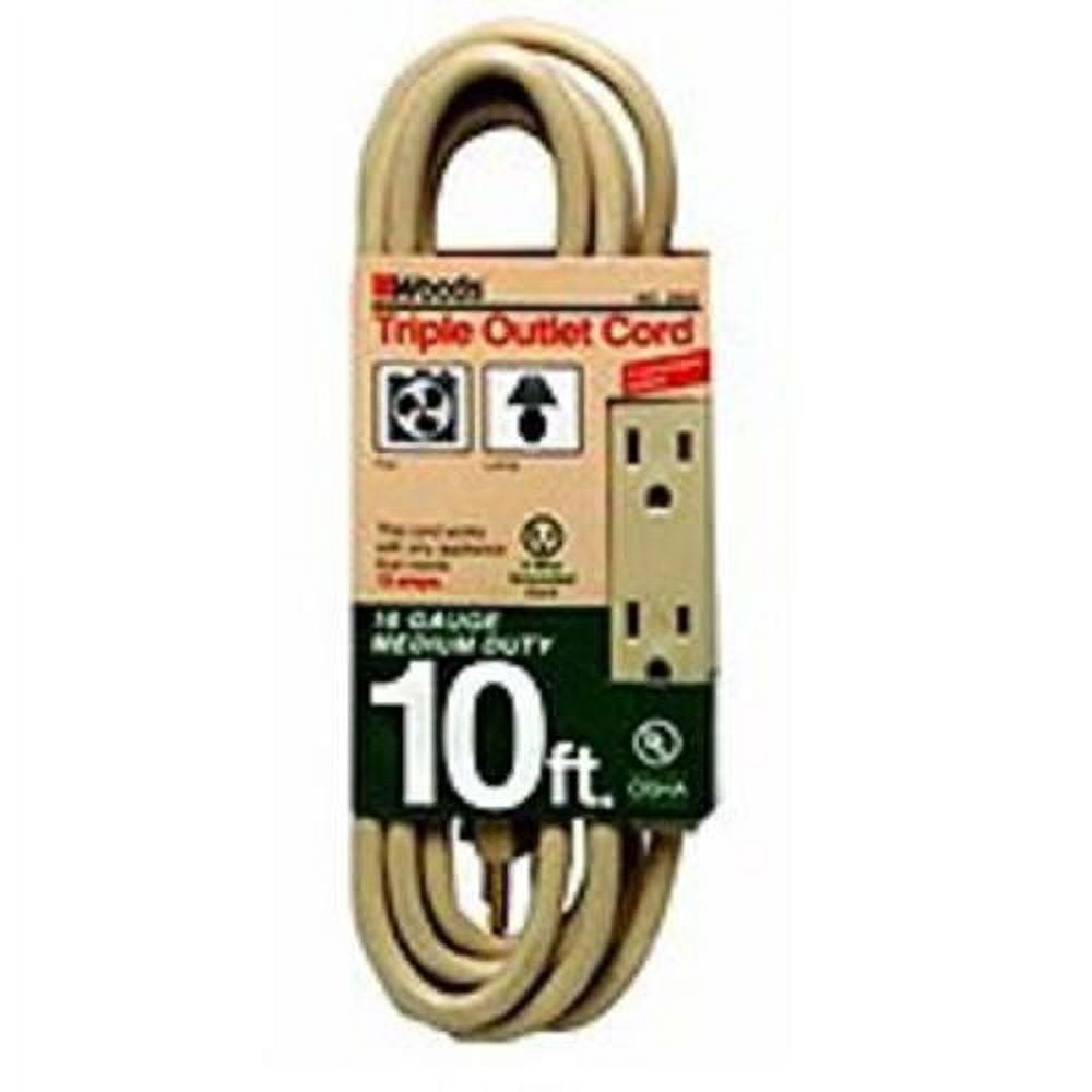 Coleman Cable 2865 Extension Cord, 10'