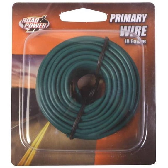 Coleman Cable 33 ft. 18 gau Primary Wire, Copper - Green