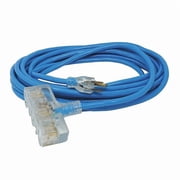 Coleman Cable 41688806 50 12/3 Tri-Source  3-Way Power Blocks Hi-Visibility Extens