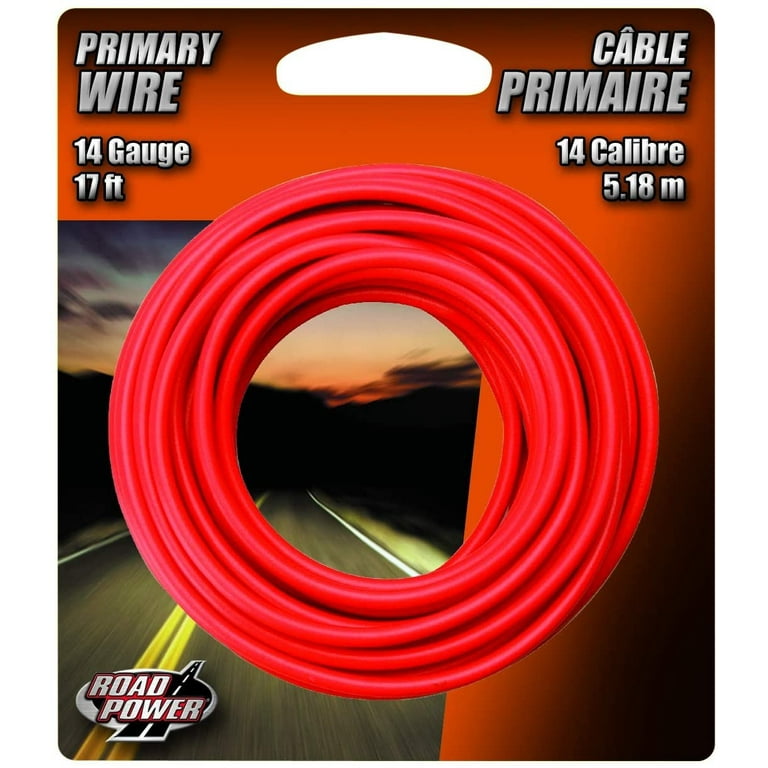 Coleman Cable 55669133 Automotive Copper Wire, 14-Gauge, Red