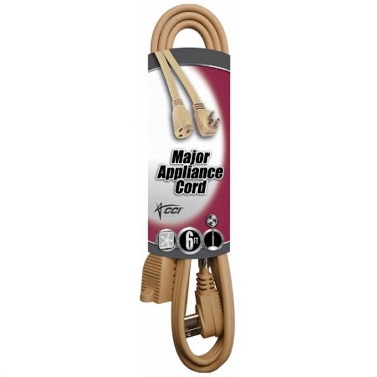 Coleman Cable 6ft. Air Conditioner & Major Appliance Cord