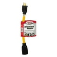 thumbnail image 1 of Coleman Cable 90208802 Generator Cord Adapter From 5-15P to L5-20R (9 in, 12/3 gauge), Yellow, 1 of 6