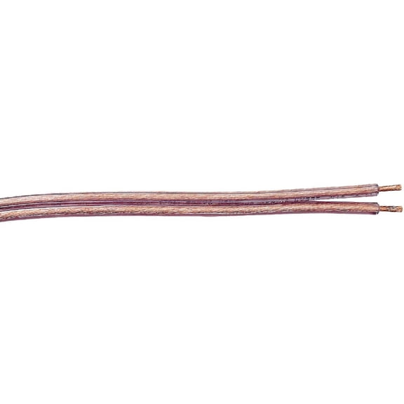 UNIT OF MEASURE 94603-66-18 Speaker Wire, Clear, Polarized, Spooled, 18/2, 500-Ft. - Quantity 1  Indoor & Outdoor Use, NEC-Compliant