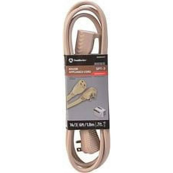 Coleman Cable General-Use Appliance Extension Cord, 14/3, 6-Foot