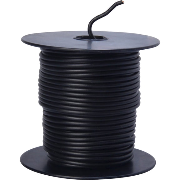 Coleman Cable Primary Wire 100ft. Spool Blk Bulk