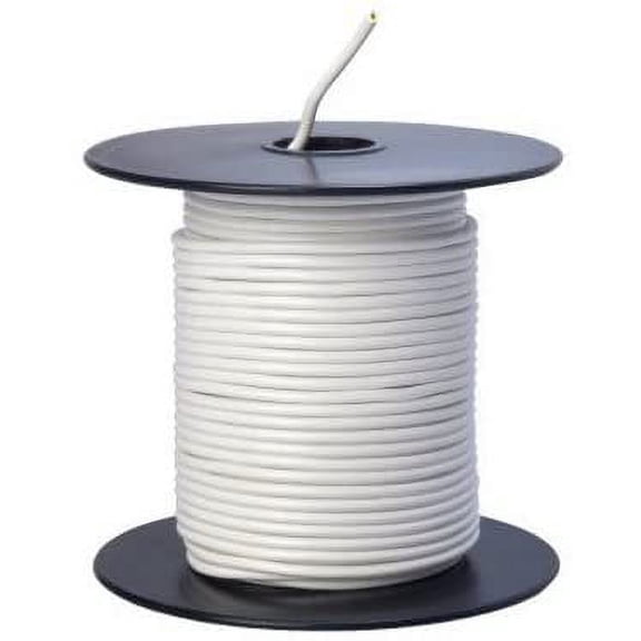 Southwire Primary Wire Bulk Electrical Wire - 100ft Spool - White
