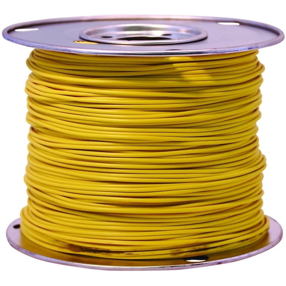 Coleman Cable Primary Wire 100ft. Spool Yellow Bulk