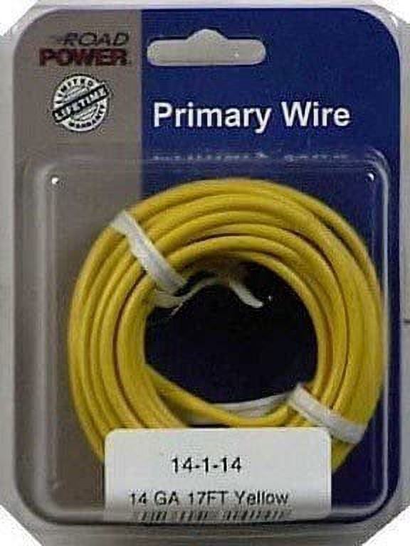 Coleman Cable Primary Wire 17ft. L Yellow Carded