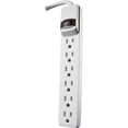 thumbnail image 1 of Coleman Cable & Southwire 74943671 41436 6 Outlet Power Strip, White, 1 of 6