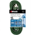 thumbnail image 1 of Coleman Cable Woods 0870 16/2-Gauge Indoor Extension Cord, 15-Foot, Green, 1 of 2