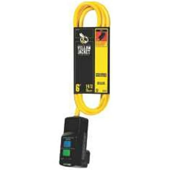 Coleman Cable Yellw Jackt Angle Recept 6Ft 2879