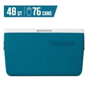 Coleman Chiller 48 QT Hard-Sided Ice Chest Cooler with Portable Handles, Deep Ocean
