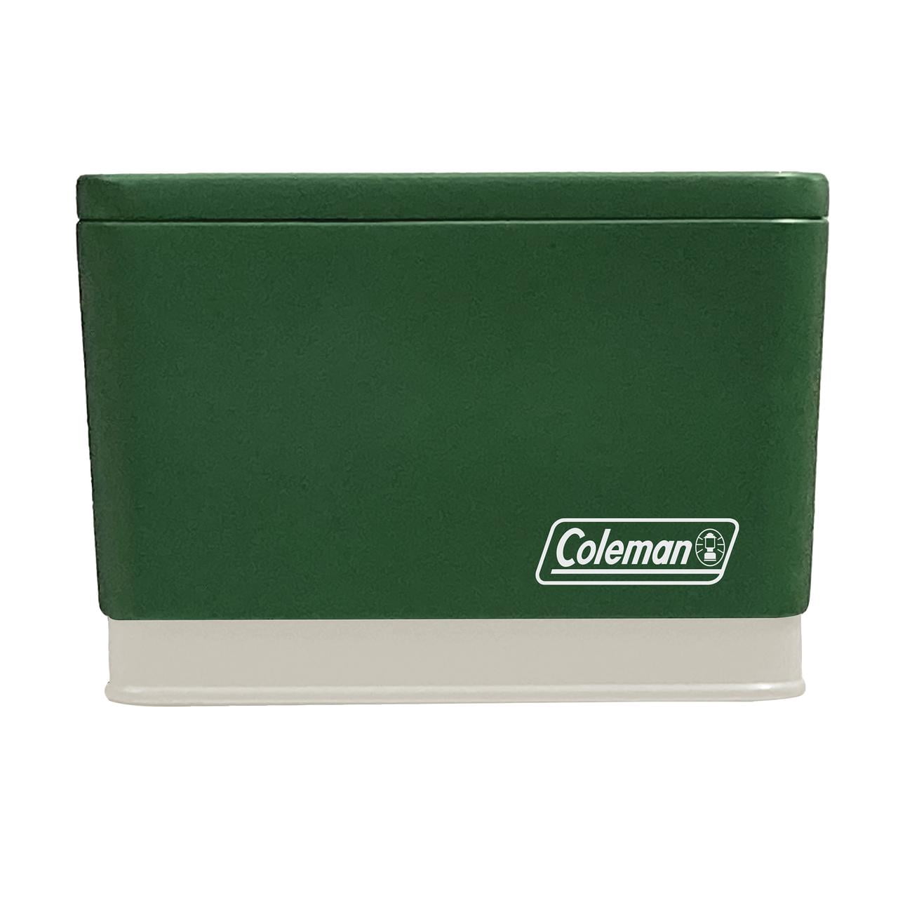 Coleman Citronella Candle 11oz – Outdoor Candle in Retro Cooler Tin – Long-Lasting Decorative Candle for Patio, Camping, Backyard, BBQ & Travel, Green