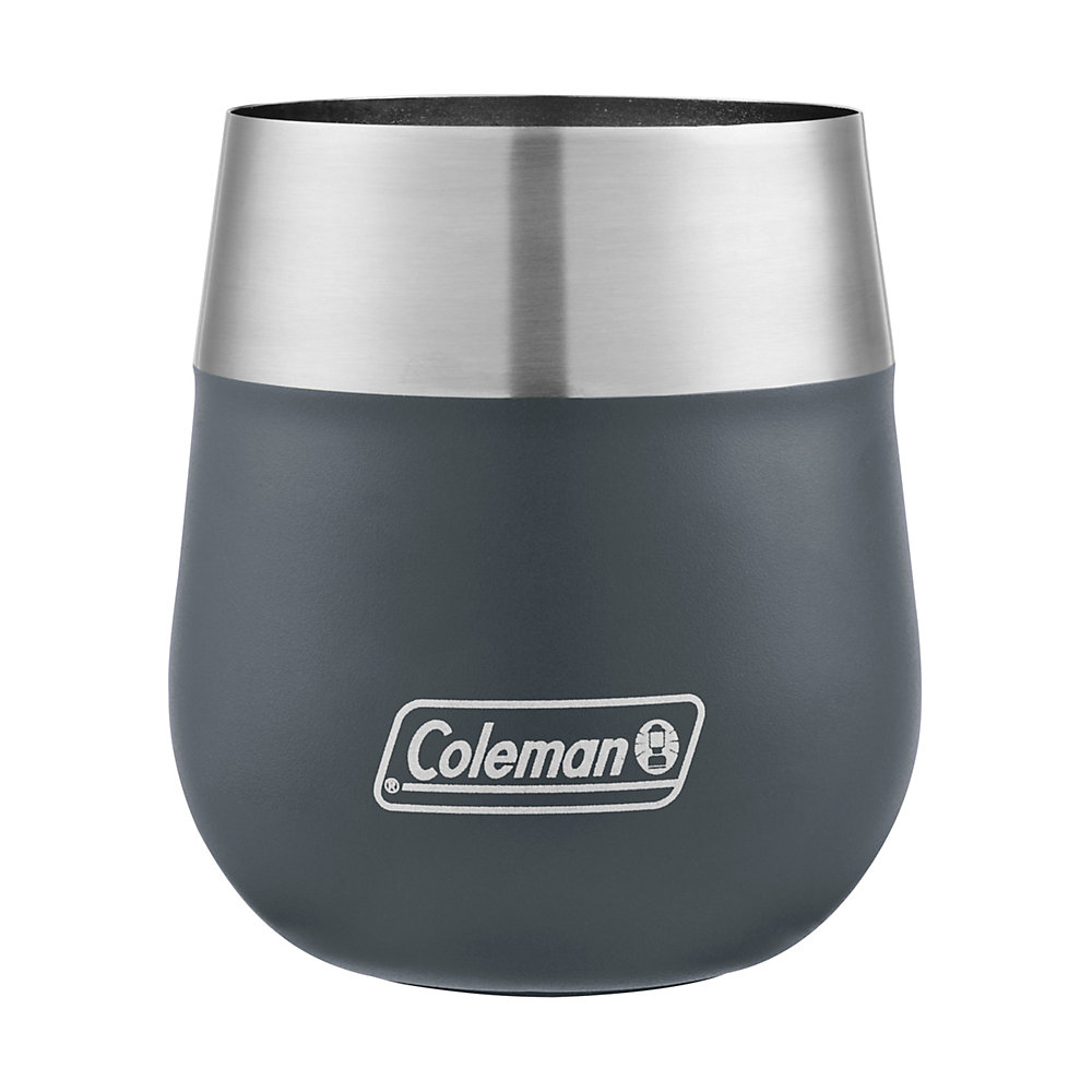 Coleman Claret Insulated Stainless Steel Wine Glass, 13 oz, Slate, 2038462 - image 1 of 2