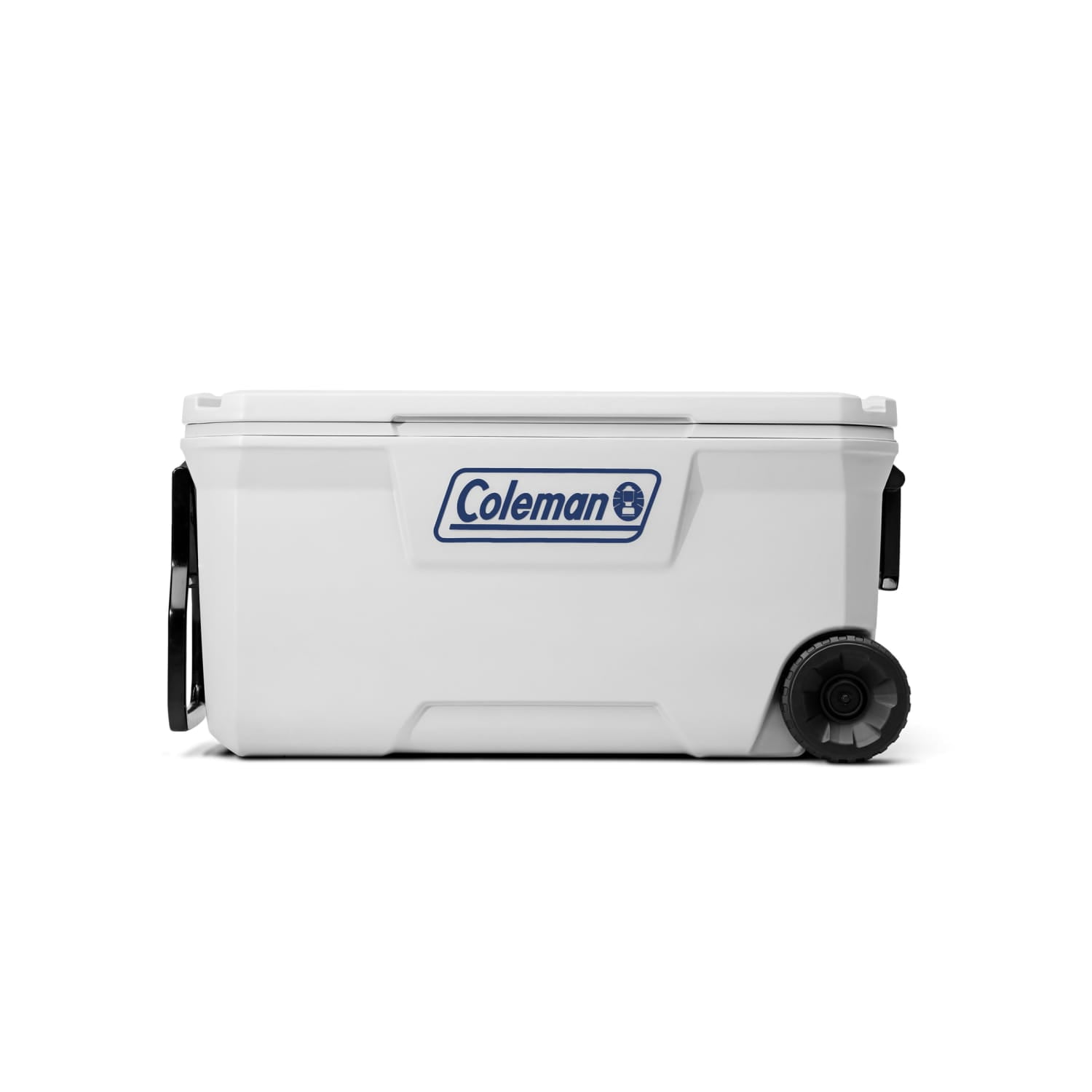 Coleman Classic 100 QT Marine Hard-Sided Ice Chest Cooler with Wheels, White