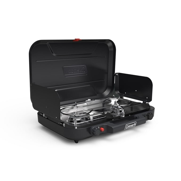 Coleman Powerhouse Model 3AH ブラック Coleman Classic 3 Burner Camping Stove with WindBlock Protection