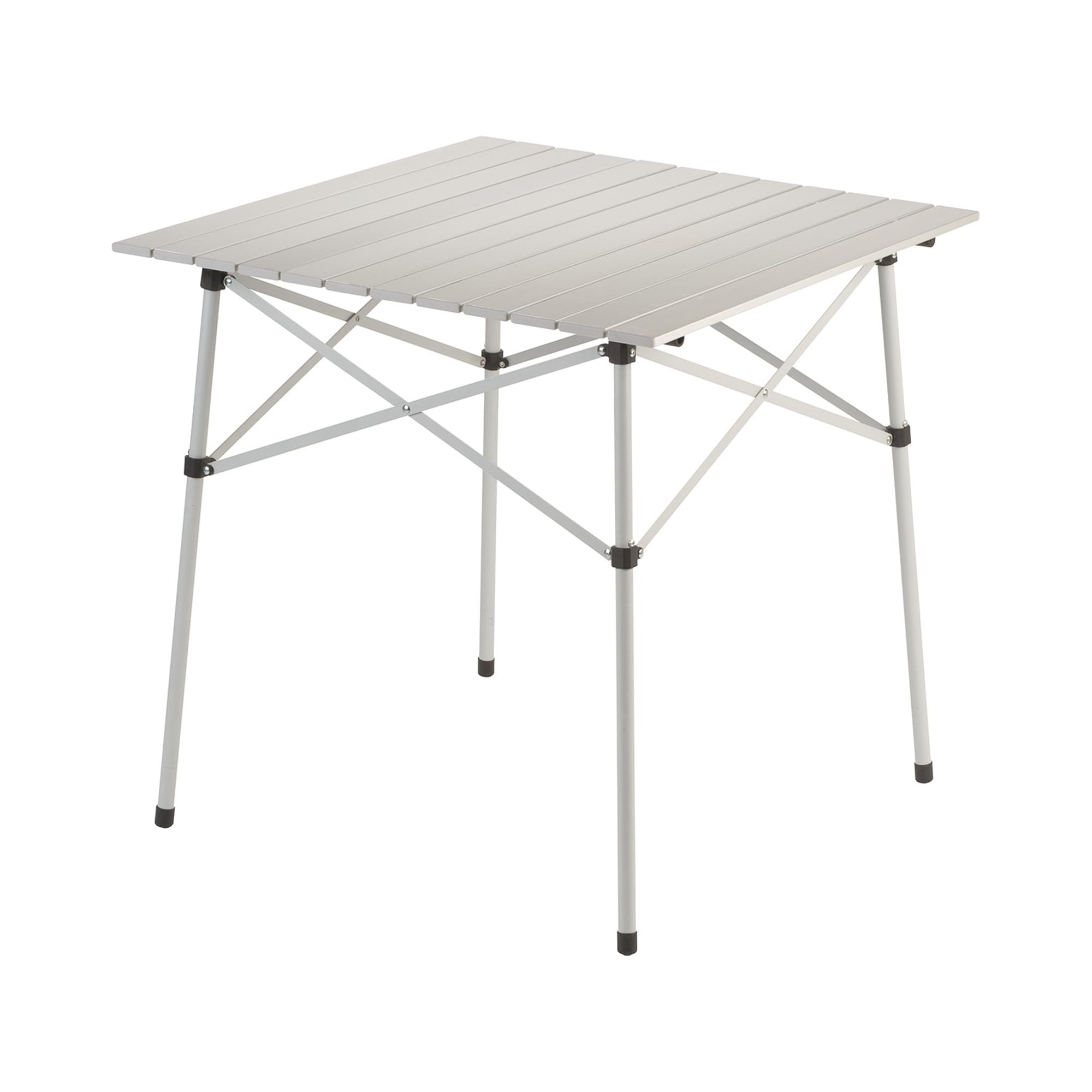 Coleman Compact 27.6" W x 27.6" L Roll-Top Aluminum Adult Camping Table, Silver - image 1 of 6